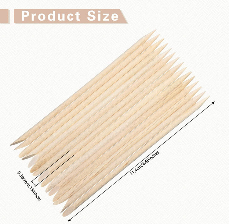 Pointy Eyebrow Wooden Wax Sticks (10 pcs )